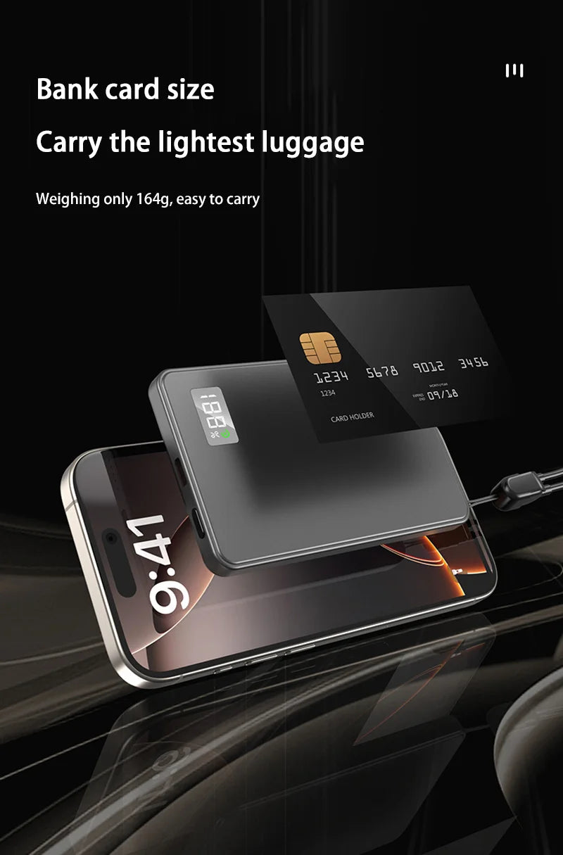 500000mAh Portable Magnetic Wireless Power Bank PD22.5W Fast Charging External Battery for Magsafe For iPhone Samsung