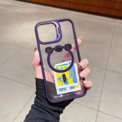 Luxury Magnetic Shockproof Phone Case For iPhone 17 Pro Max 16 15 14 13 12 11 17Air For Magsafe Stand Lens Protector Glass Cover