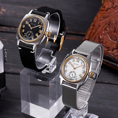 Baltany S4036F 36MM 1926S Oyster Tribute Watch Man Stainless Steel Waterproof Vintage Gold Bezel Automatic Mechanical Watches