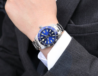 CADISEN New 38mm Diver Mens Watch Japan NH35A Automatic Mechanical Sapphire Glass Date Luminous 200M Waterproof Wrist watch Men