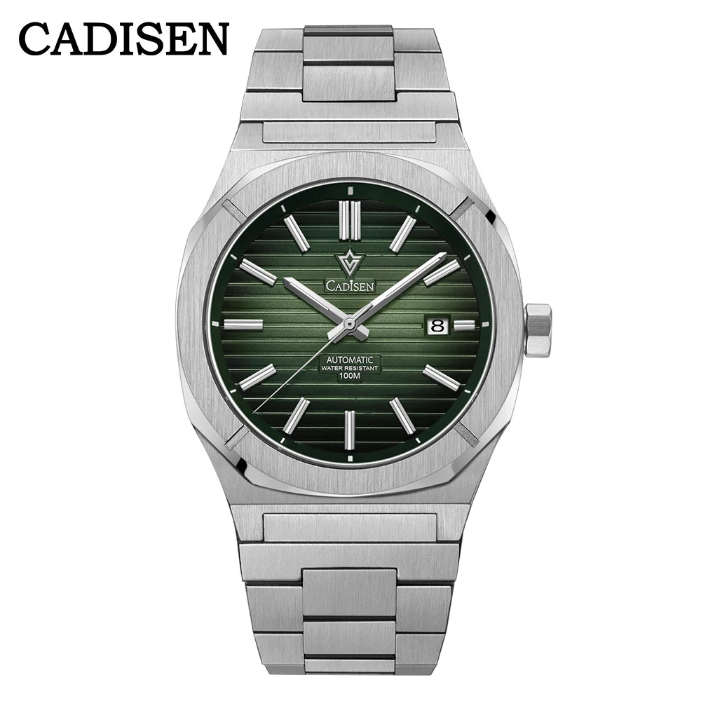 CADISEN Diver Watch Retro Luxury Sapphire MIYOTA 8215 German Designer Men Automatic Mechanical Watches 10Bar Waterproof Luminous