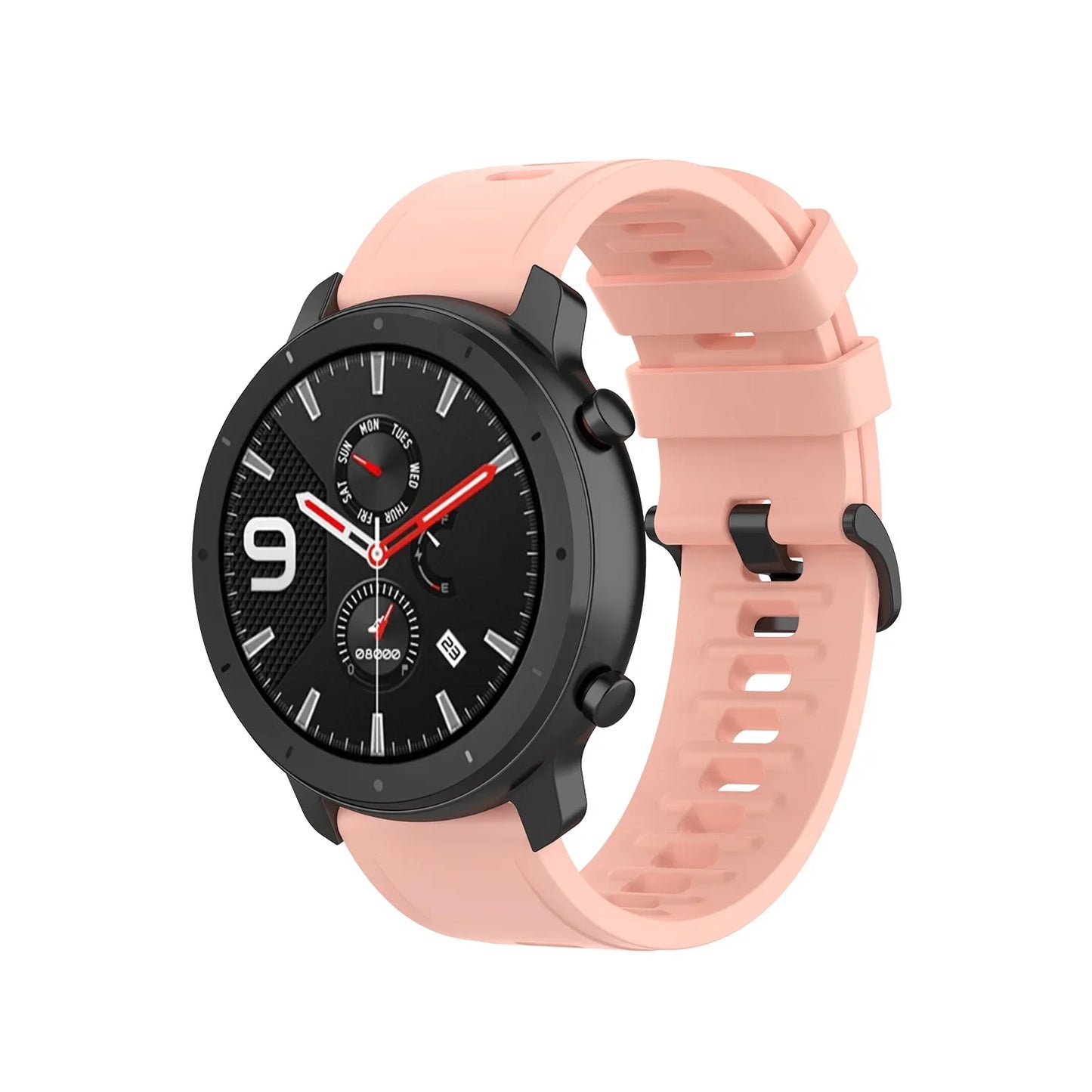 Silicone Strap for Amazfit GTR 47MM /2/2e/Stratos 3 GTR 4 3pro Bracelet Correa For Amazfit GTS 4 Mini/2 2E 3 Watchband