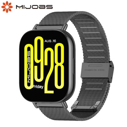 Metal Watchband For Xiaomi Redmi Watch 5 Active / 5 Lite Stainless Steel Replacement Strap Redmi Watch 5 Lite Wrist Bracelet