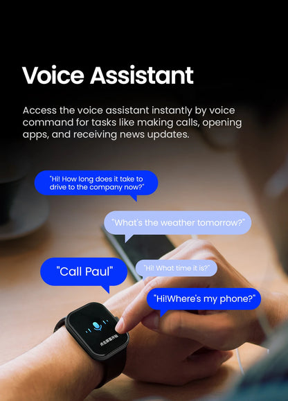 HAYLOU Watch S6 Voice Calling Smart Watch Men Health Monitoring IP68 Waterproof Smart Notifications Voice Assistant Smartwatch