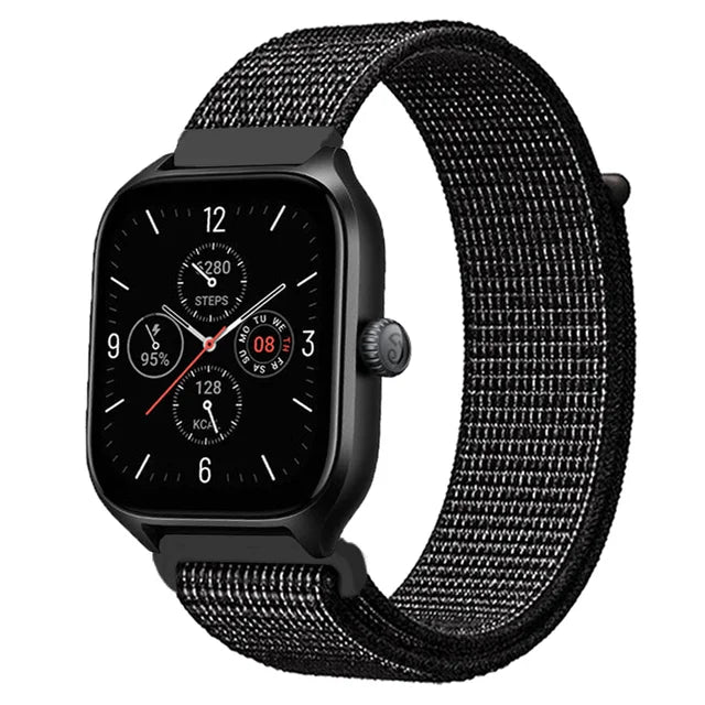 Nylon Loop Strap for Amazfit GTR 47mm/GTR2/2e/3/3 Pro/4/GTS/2/mini/3/4 Bracelet for Amazfit Balance/bip 5/Stratos 2 2S
