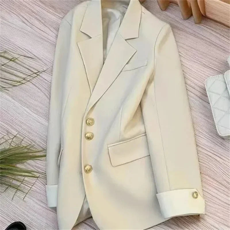 New Women Suit Coat Elegant Sports Casual Blazer Korean Fashion Jacket Spring Autumn 12 Color Office Ladies Clothing Basic Coat