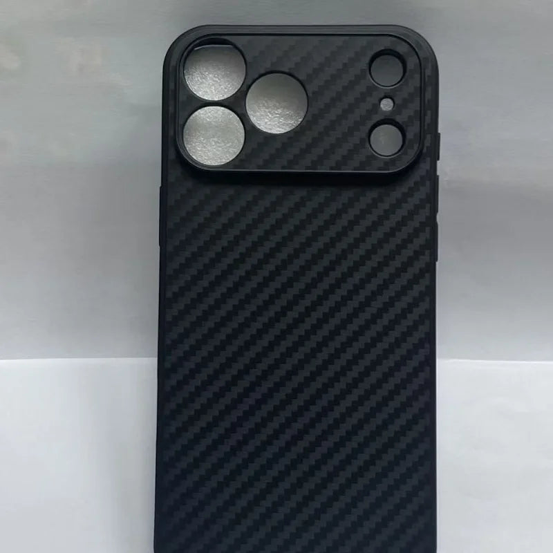 Carbon fiber pattern ultra-thin protective case suitable for iPhone 17 Air 16 15 14 17 Pro Max TPU anti drop protective caser