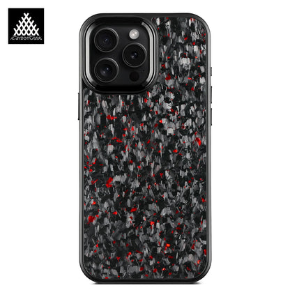 Magnetic Real Forged Carbon Fiber Case For iPhone 17 17Air 17Pro 16 15 14 13 12 11 Pro Max with MagSafe and Metal Lens / Buttons