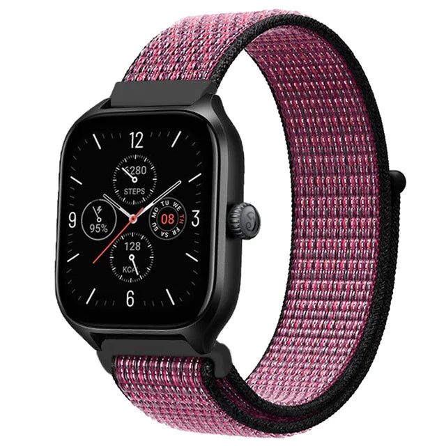 Nylon Loop Strap for Amazfit GTR 47mm/GTR2/2e/3/3 Pro/4/GTS/2/mini/3/4 Bracelet for Amazfit Balance/bip 5/Stratos 2 2S