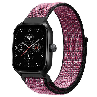 Nylon Loop Strap for Amazfit GTR 47mm/GTR2/2e/3/3 Pro/4/GTS/2/mini/3/4 Bracelet for Amazfit Balance/bip 5/Stratos 2 2S