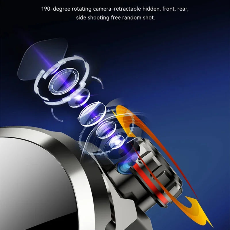 Full Network GPS WIFI Smart Watch Men 8GB+128GB RAM 1.95 inch AMOLED Screen 900W Camera Google APPS Smartwatch Android 9.0