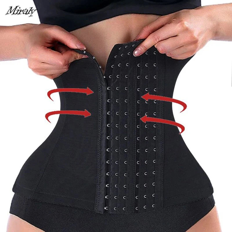 Women Slimming Waist Trainer Belt Shapewear Tummy Control Belly Cincher Body Shaper Fat Compression Girdles Faja Firm Corset
