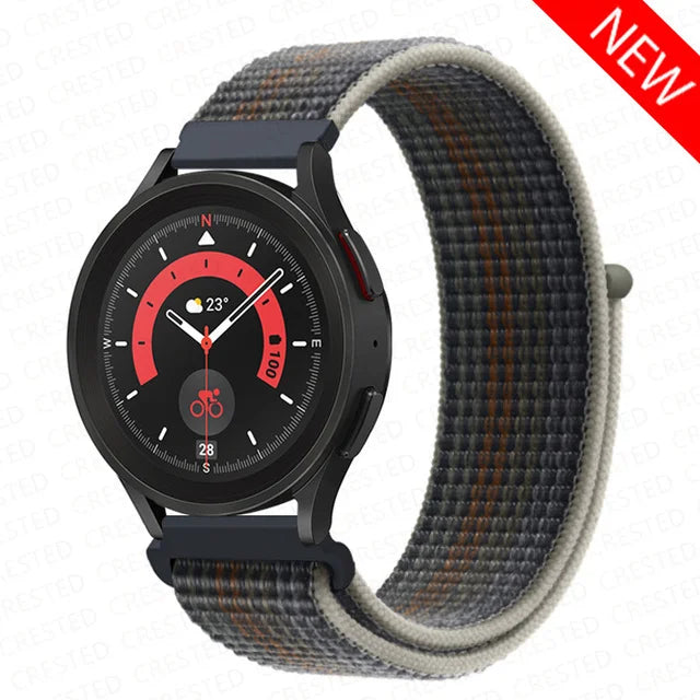 Nylon Loop Band For Samsung Galaxy Watch 6 4 7 classic/5 Pro/active 2/Gear S3 20mm/22mm Bracelet Huawei watch GT 2e 3 pro strap