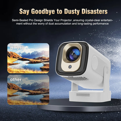 Magcubic HY310 Auto Focus Projector 1080P Native 4K 330ANSI Android 11 WiFi6 BT5.4 Mini Outdoor Movie Projector with Air Mouse