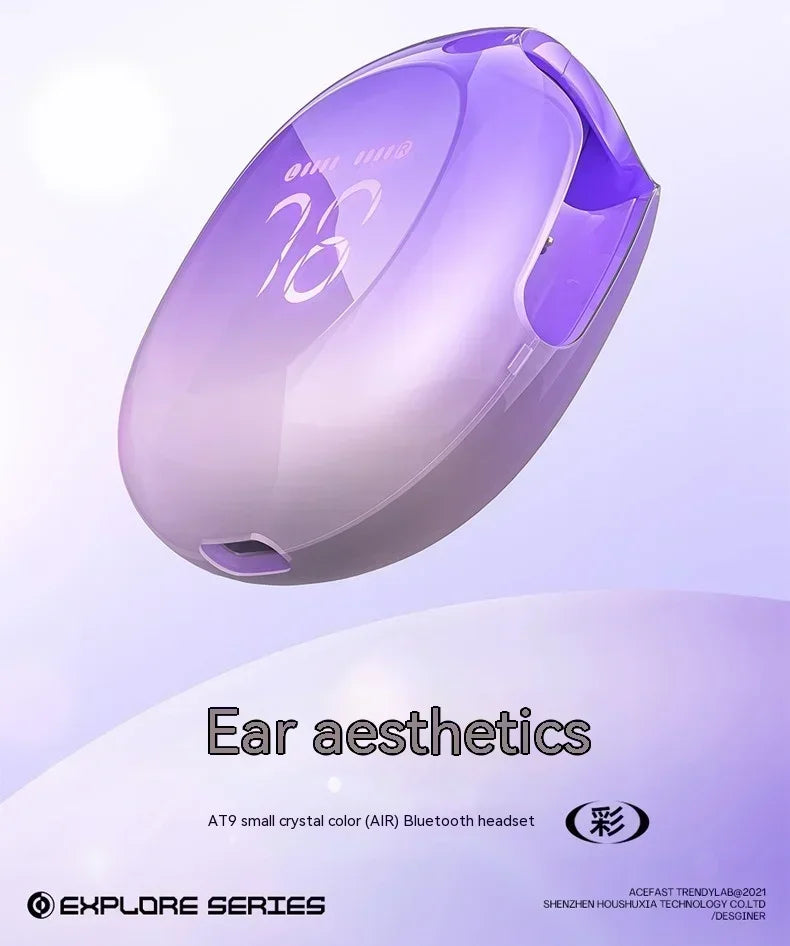 ACEFAST T9 Bluetooth Earphone Wireless IPX4 Waterproof Headset Gift 5.3 Stereo Surround Noise Reduction Hi Res Office Earbuds