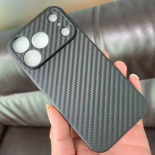 Carbon fiber pattern ultra-thin protective case suitable for iPhone 17 Air 16 15 14 17 Pro Max TPU anti drop protective caser