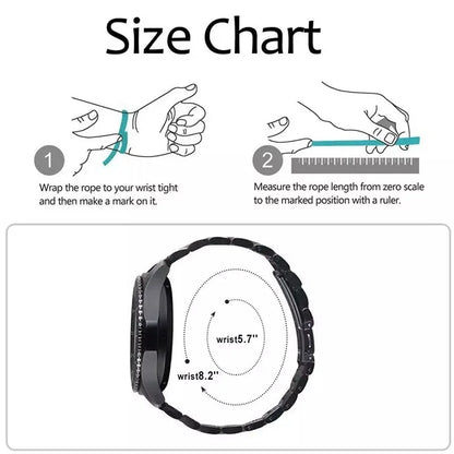 WatchBand For Amazfit Active/GTS 2/3/4 Mini Strap GTR 2/3/4 42 47mm stainless steel Bracelet For Amazfit Bip 3 5 Band