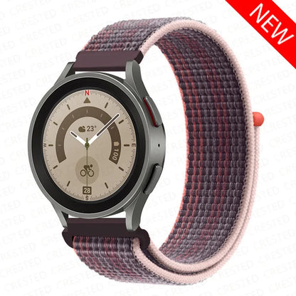 Nylon Loop Band For Samsung Galaxy Watch 6 4 7 classic/5 Pro/active 2/Gear S3 20mm/22mm Bracelet Huawei watch GT 2e 3 pro strap