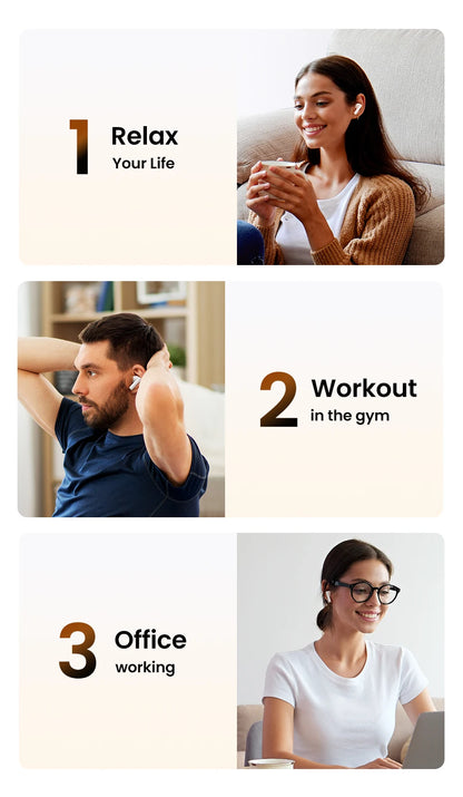 UGREEN HiTune ANC TWS Wireless Earbuds Active Noise Cancellation Hi-Res LDAC Bluetooth Earphones for iPhone 15 Pro Max