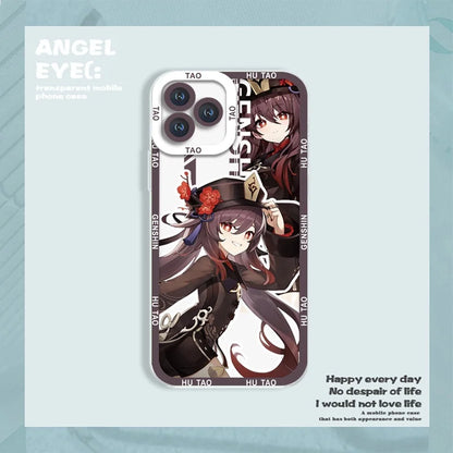 Case for Iphone 17 16 15 Pro Max 11 12 13 14 Pro Max 16e 17 Air 17Pro 16 Plus 13 Mini 16Pro Cover Wanderer Hu Tao Genshin Impact