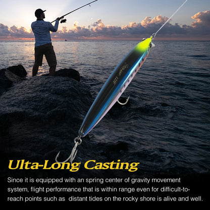 Ultra Long Casting Floating Minnow 125mm 25g High Strength Saltwater Seabass Artificial Hard Baits
