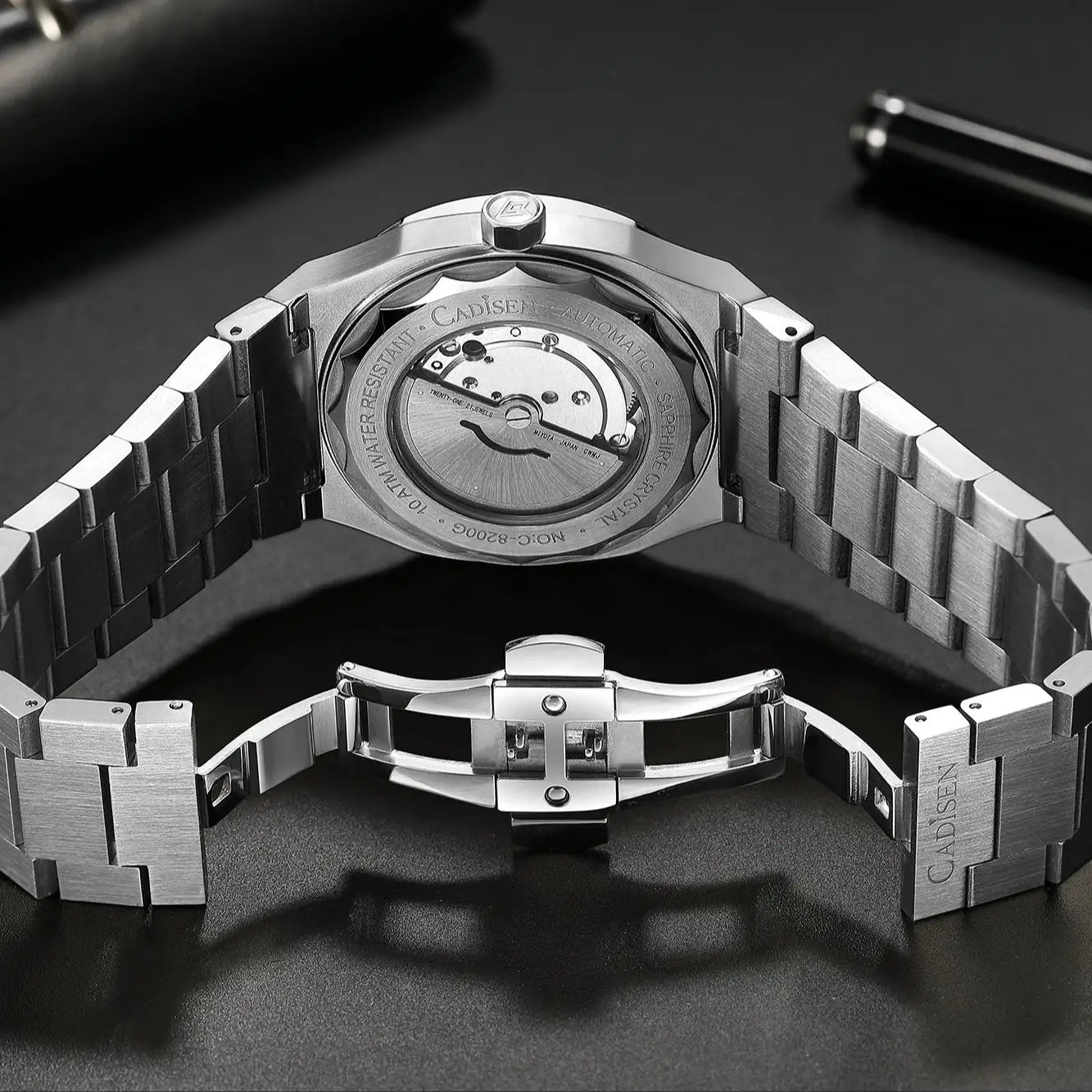 CADISEN Diver Watch Retro Luxury Sapphire MIYOTA 8215 German Designer Men Automatic Mechanical Watches 10Bar Waterproof Luminous