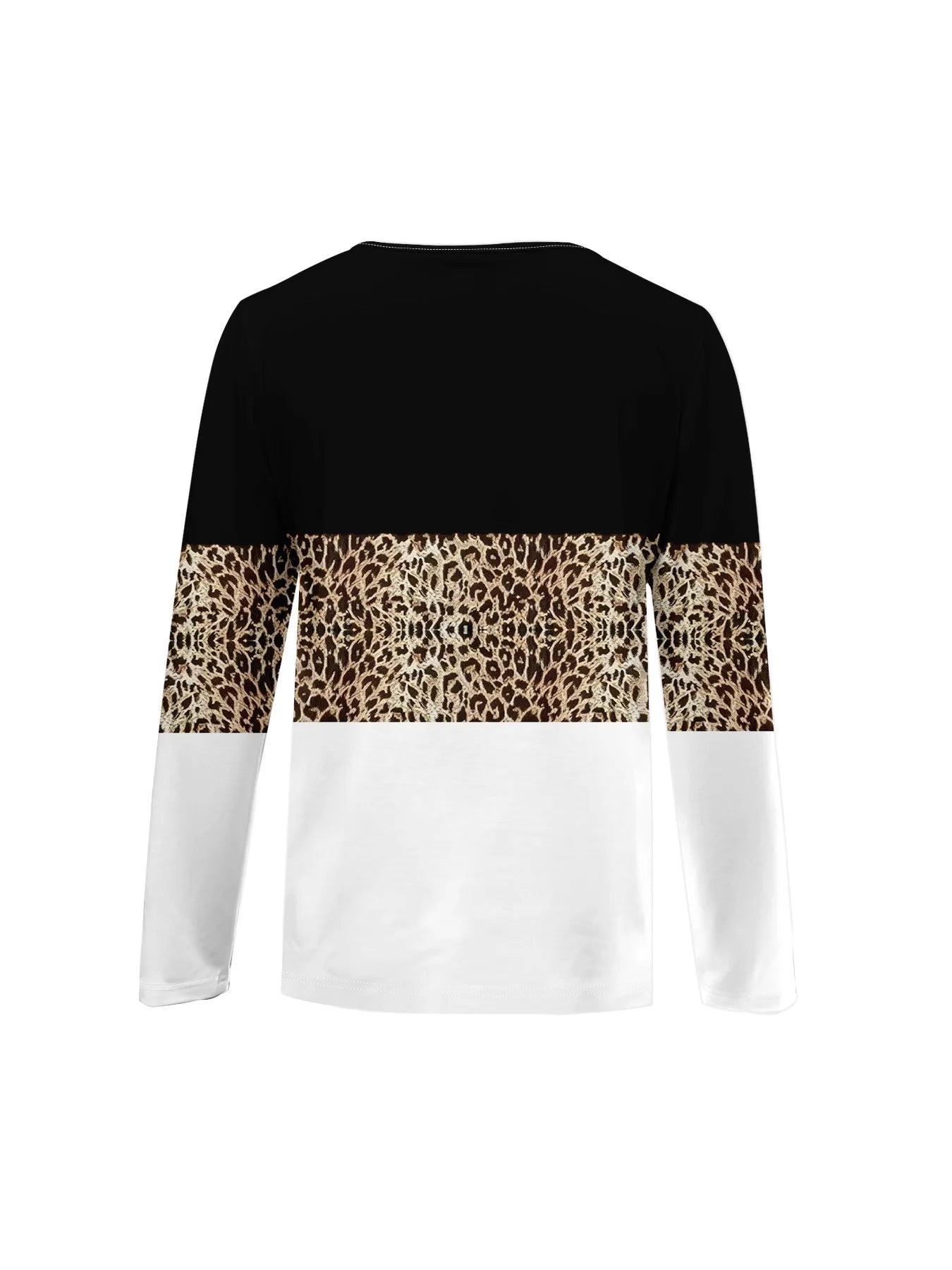 Summer new fashion 2025 women's casual long-sleeved printed T-shirt