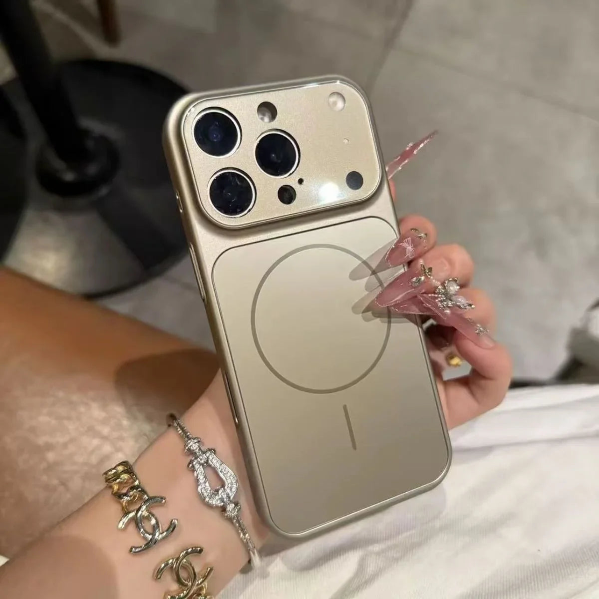 Original Phone Colour AG Case For iPhone 17 Pro Max 17Air 16 15 14 13 For MagSafe Nano Frosted Glass Lens Camera Protect Cover