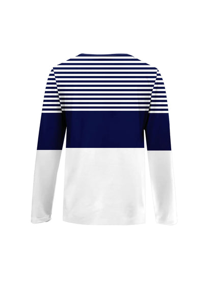 Summer new fashion 2025 women's casual long-sleeved printed T-shirt