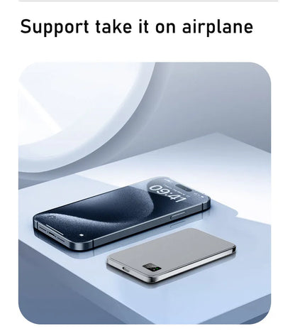 10000mAh Ultra Slim Magnetic Wireless Power Bank PD20W Auxiliary Spare battery For magsafe iphone 16 15 14 13 12 11 pro max F20