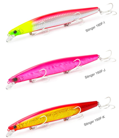 Floating Minnow Fishing Lure DW110 STINGER 163mm 31g Sea Fishing Hard Bait Piura Seabass Baits