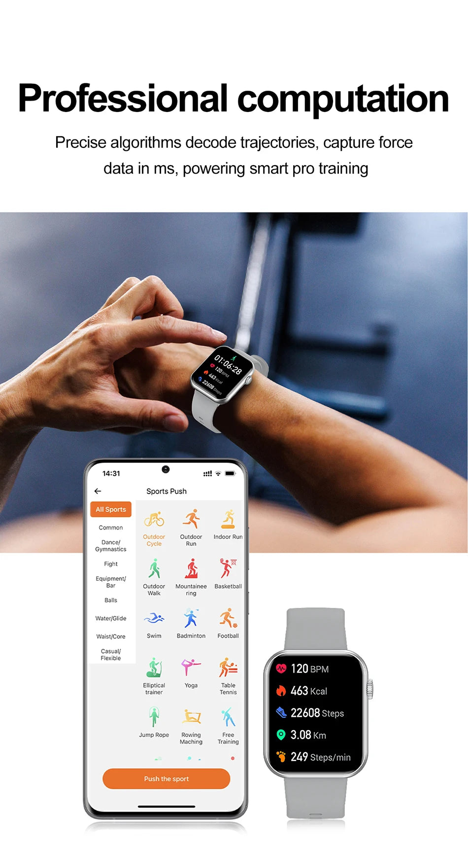 Smart Watch Full Touch Screen Bluetooth Call AI Voice Heart Rate Waterproof Watches Sports Bracelet Smartwatch Women