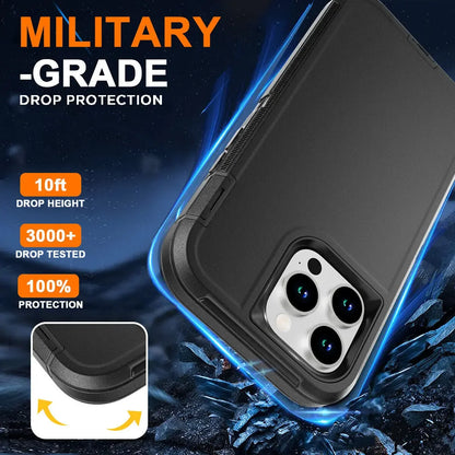 For iPhone 17 Air 16e 15 Pro 14 Plus 13 Pro Max 12 11 XR Phone Case Heavy Duty Defend Hybrid Rugged Shockproof Armor Hard Cover