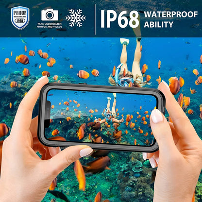 Waterproof Case For iPhone 17 Air 16e 15 Pro Max 14 Pro Max 13 12 11Pro Max XR Full Protection Heavy Duty Shockproof Covers