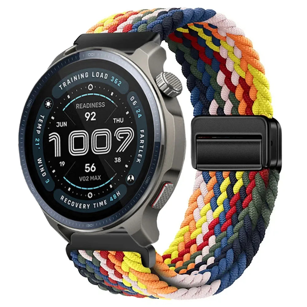 Watch Strap For Huami Amazfit Balance 2 Band GTR 4 2 2E GTR3 Pro/GTS 4/3/2 mini/Bip 3 6 U S Braided Magnetic Bracelet