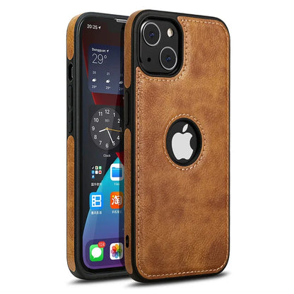 IPhone 17 11 12 13 14 15 16 Pro Max MINI XR XS X SE 7 8 Business PU Leather Case Soft Cowhide Shockproof Protective Cover
