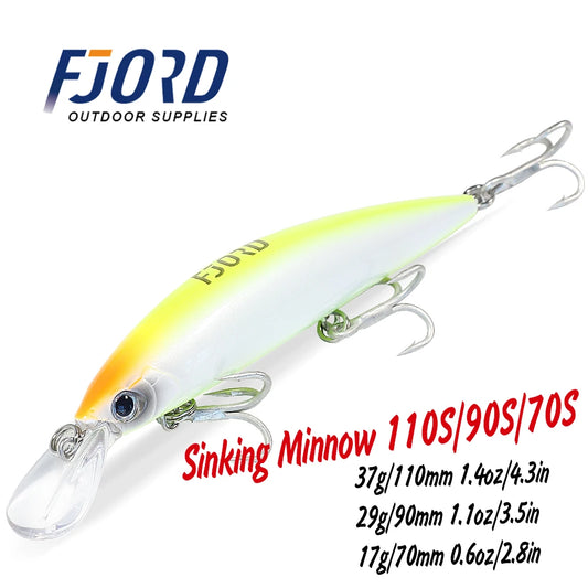 Sinking Minnow Fishing Lures Saltwater Freshwater Long Casting Sea Artificial Bait Jerkbait