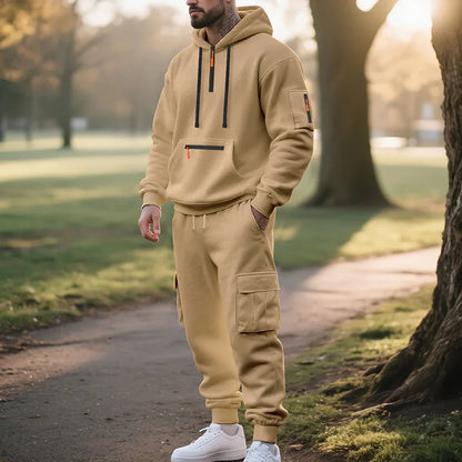 Men's Tracksuits 2 Piece Long Sleeve Athletic Full Zip Sweatsuits Jogging Suit Set Casual Outdoor Streetwear Sport Tracksuit Set