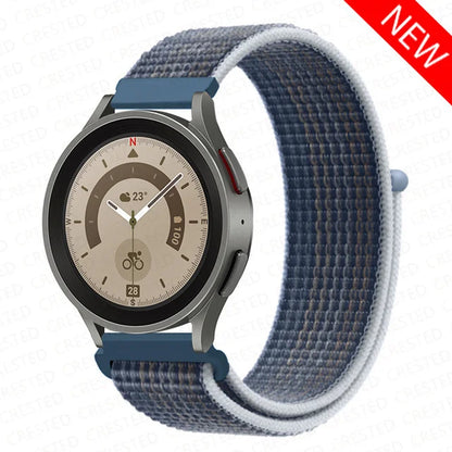 Nylon Loop Band For Samsung Galaxy Watch 6 4 7 classic/5 Pro/active 2/Gear S3 20mm/22mm Bracelet Huawei watch GT 2e 3 pro strap