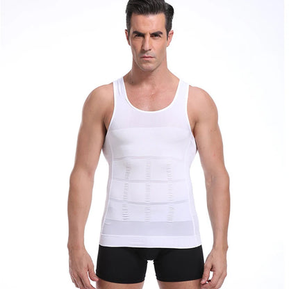 Men's Shapewear Slimming Body Corset Vest Shirt Compression Abdomen Tummy Belly Control Slim Waist Cincher Underwear Sports Vest
