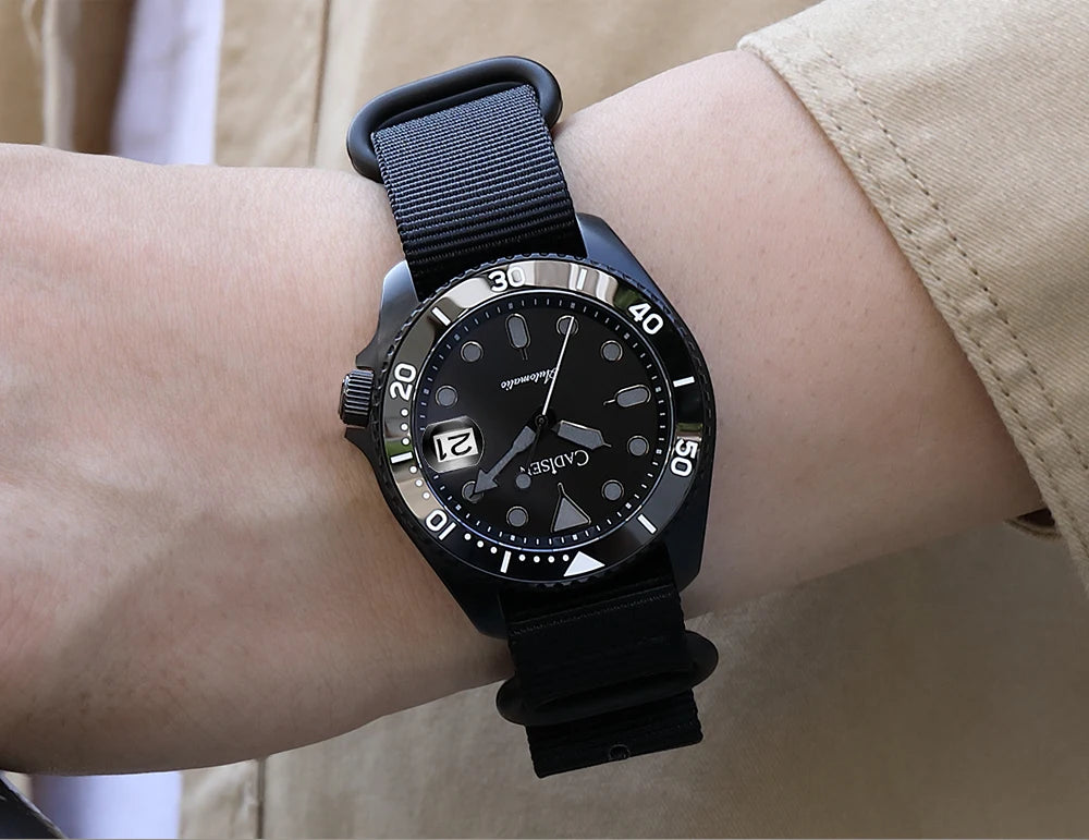 New CADISEN BGW9 Strong Glow Business Watch Diving Men's Automatic Watches Men Mechanical Wristwatch 200m Waterproof  Japan NH35