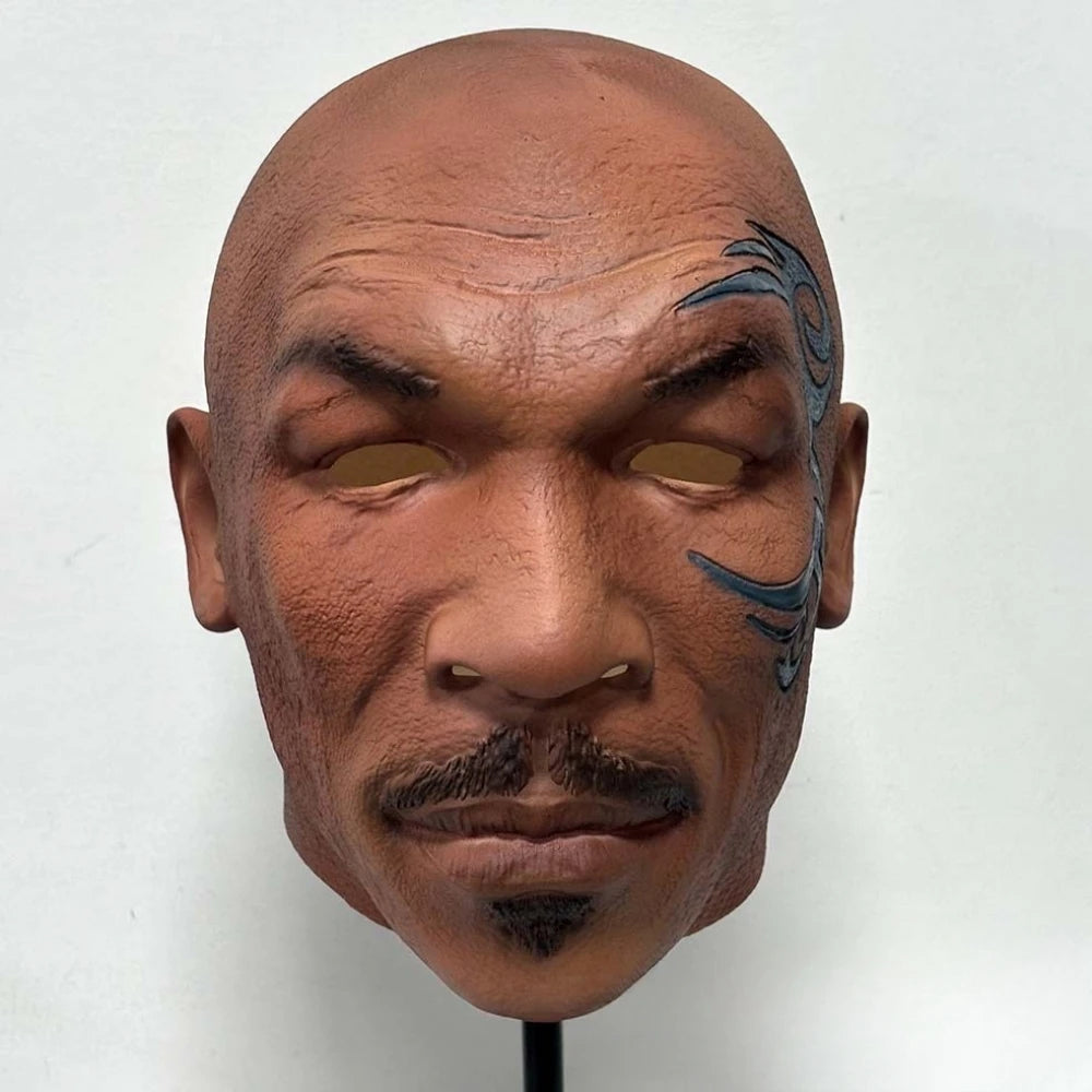 Mike Tyson Mask Man Boxing Champion Realistic Head Cover Fancy Dress Party Halloween Carnival Celebrity Cosplay Costume Props