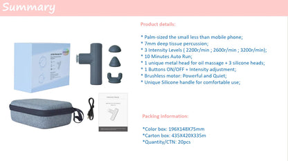 Hot Sell Comfortable Fascia Gun for Muscle Training Recovery Massage Machine Therapy Body Trainer