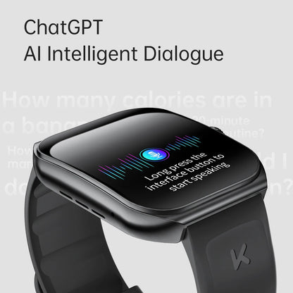 KUMI KU7 Smart watch 1.96" Amoled screen IP68 Waterproof 100+Sport Modes  Bluetooth Call Health Sleep Monitoring