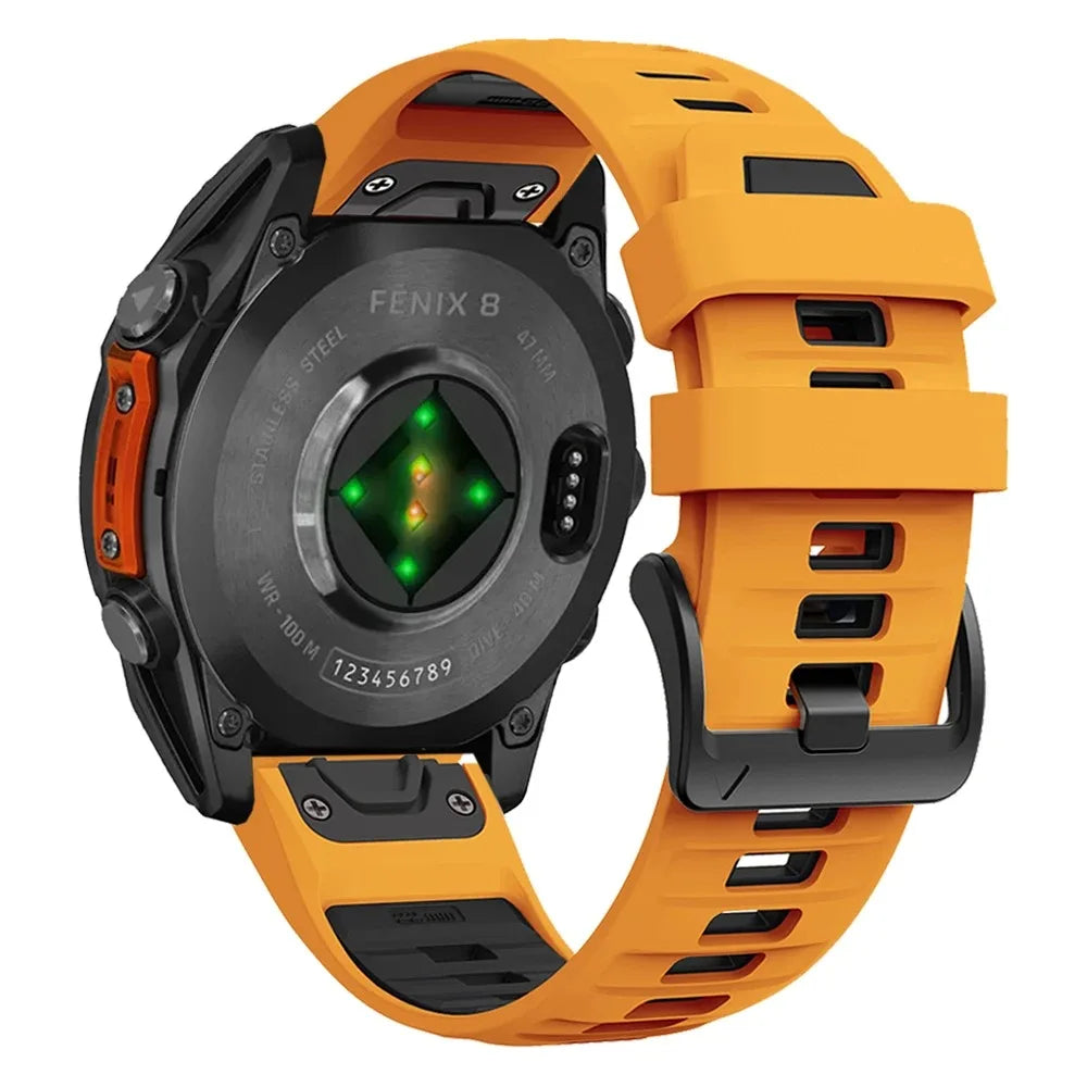 Garmin Fenix 8 43mm 47mm 51mm Sports Original Silicone Wristband for Garmin Epix/Quatix7/Fenix 7X 6X 7S Pro/Descent Mk3 Band