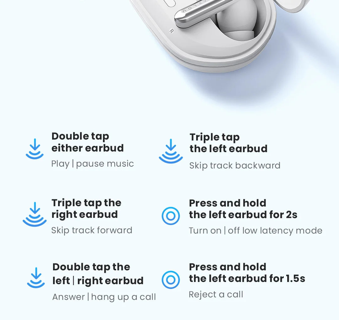 HAYLOU Mori Pro Bluetooth 5.4 Earphones Wireless  43dB Adaptive Hybrid ANC Hi-Res LDAC Earbuds 6 Mic Headphones 28H Battery Life