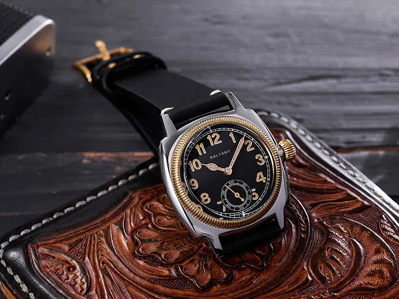 Baltany S4036F 36MM 1926S Oyster Tribute Watch Man Stainless Steel Waterproof Vintage Gold Bezel Automatic Mechanical Watches