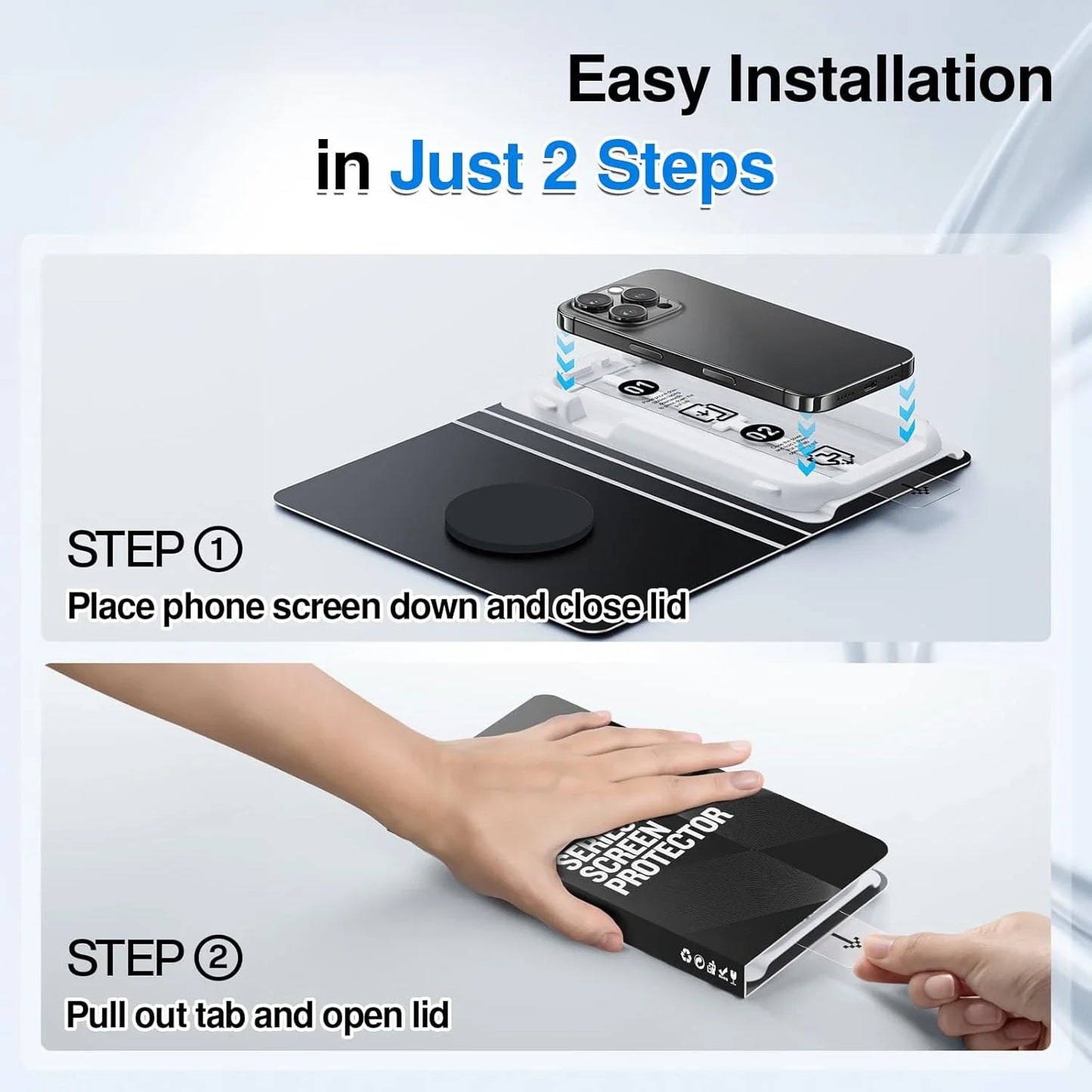 Screen Protectors Hard Tempered Glass Films with Dust-Free Box for IPhone 17/17 Pro/17 Air/17 ProMax Covers