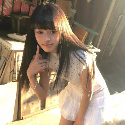 Clothes Polka Dot T Shirt for Women Sexy Streetwear  Fashion Ropa De Mujer Spring Summer Short Tees