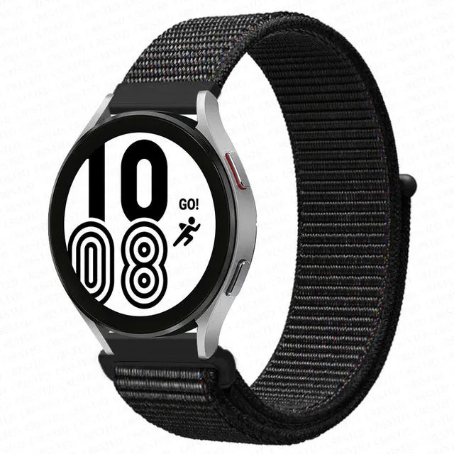 Nylon Loop Band For Samsung Galaxy Watch 6 4 7 classic/5 Pro/active 2/Gear S3 20mm/22mm Bracelet Huawei watch GT 2e 3 pro strap